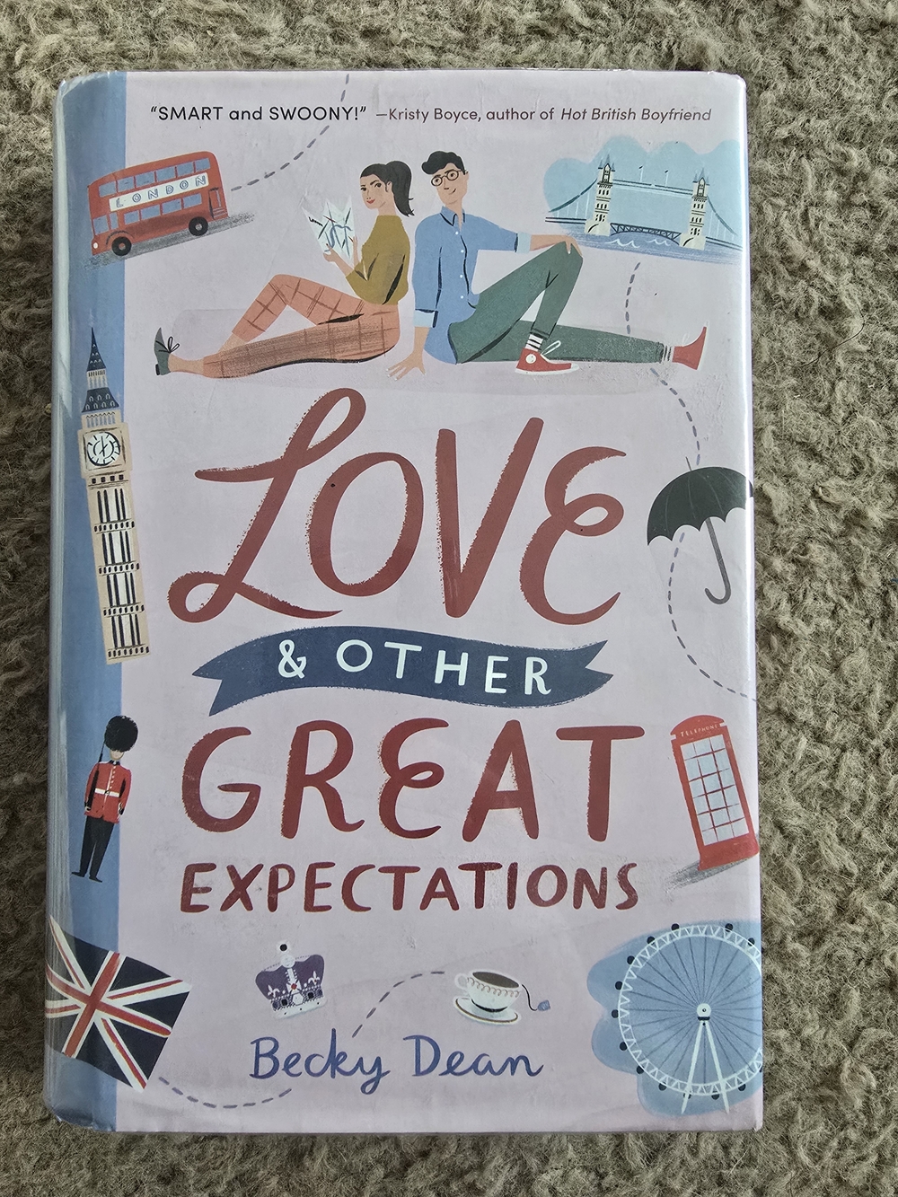 3/$15 Love & Other Great Expectations by Becky Dean - Pink Illustrated Paperback